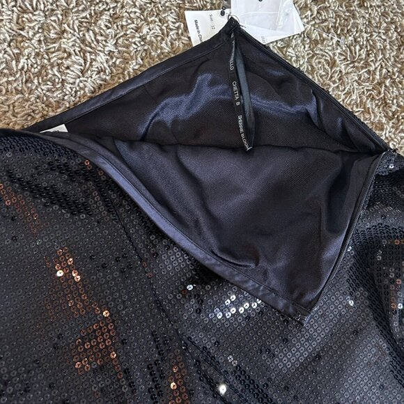CHETTA B Black Sequin Dress Pants Sherrie Bloom Peter Noviello in Sz 12  NWT - Picture 7 of 9